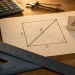 Diagonale d un carré : calcul avec √2 sur quadrillage