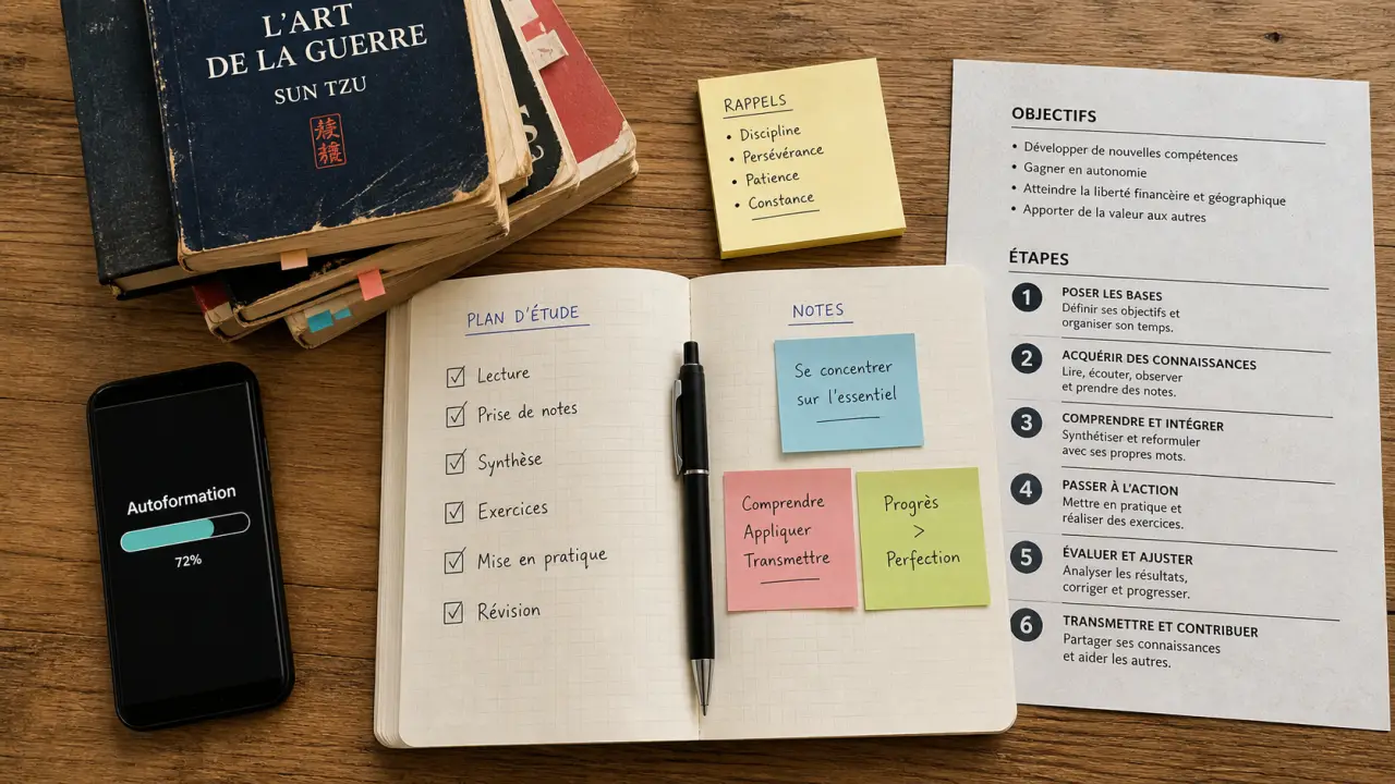Apprentissage autodidacte : méthode et repères pour apprendre seul