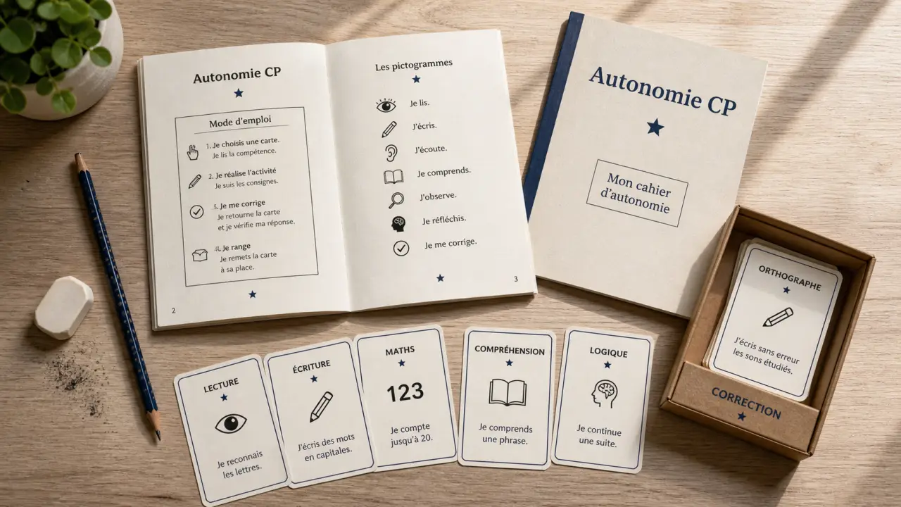 Fichier autonomie CP : livret prêt à imprimer