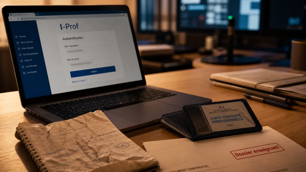 Iprof enseignant : page de connexion espace carrière