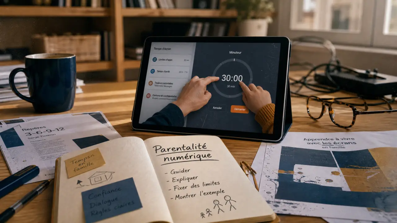 Parentalité numérique : cadre familial et smartphone à 9 ans