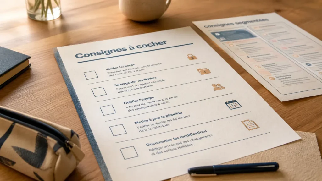 TDAH outils pédagogiques pdf : consignes à cocher imprimées