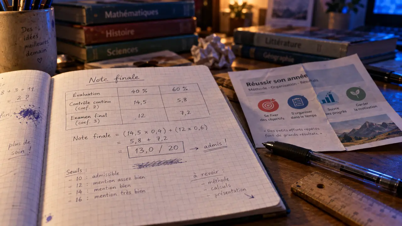 Calculer point du brevet : formule et seuils pour 10/20 et mention