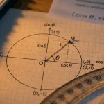 cercle trigo cos sin : lire cos et sin à 60°