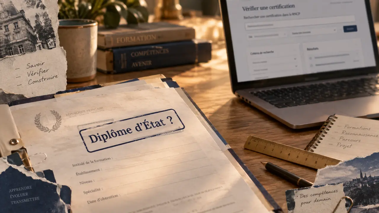 Culture et formation : diplôme reconnu ou pas, vérification RNCP et Diplôme d’État