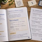 Jeux éducatifs CM1 : quiz et règles d’orthographe sur table