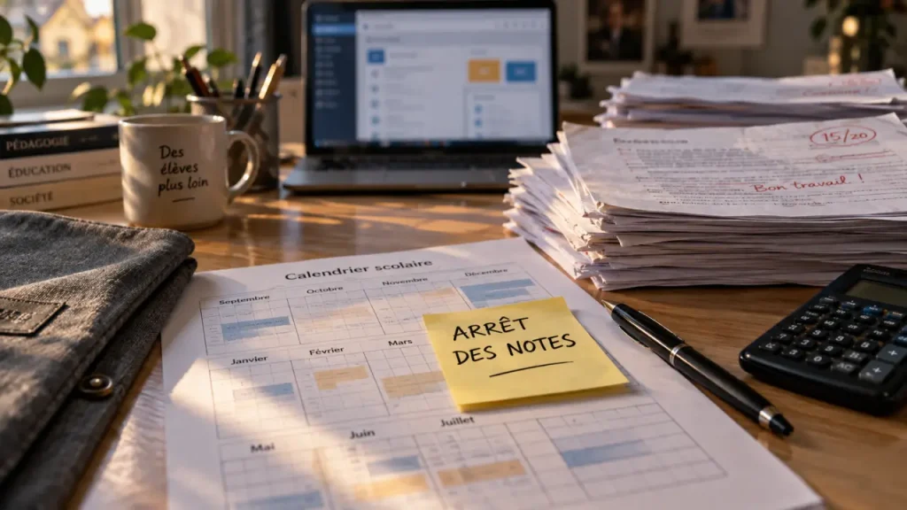 L’arrêt des notes 2025-2026 dépend de votre établissement, pas d’une date nationale