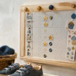 Tableau de tache enfant pour routines quotidiennes, mur et cases à cocher